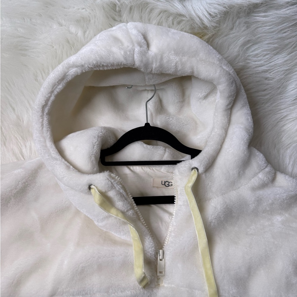 UGG Cream Fleece Zip-Up Jacket